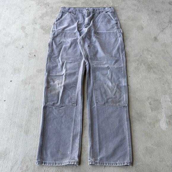 Carhartt Other - Vintage Y2K Carhartt gray double knee work wear carpenter pants